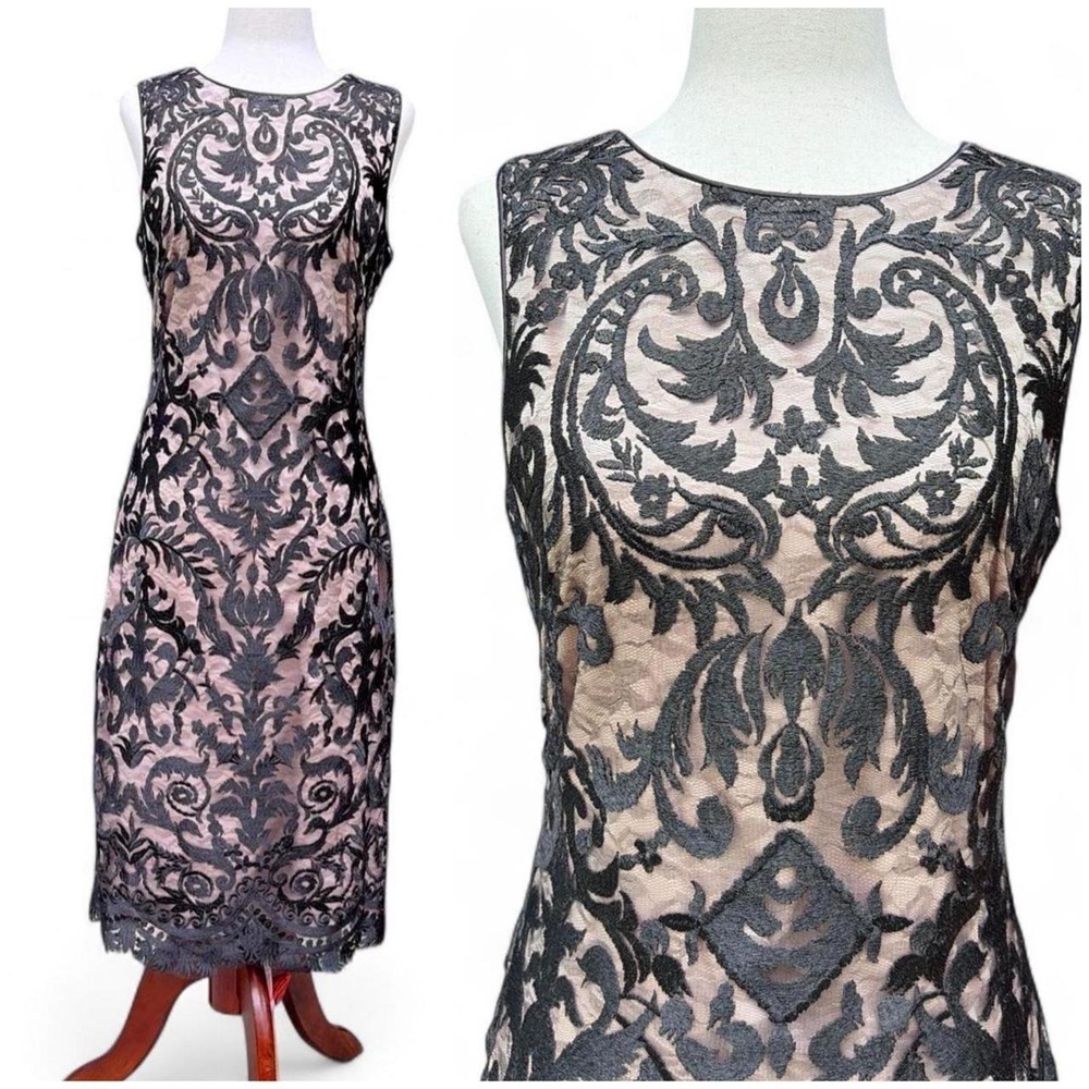 Vince Camuto Black Lace Dress